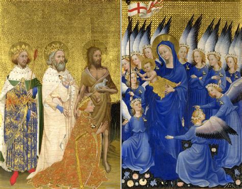  The Wilton Diptych, Malowanie Złotymi Nićmi I Refleksyjne Dedykacje