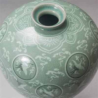  Goryeo Vase - Delicate Brushstrokes and Serene Landscapes Painted on Porcelain